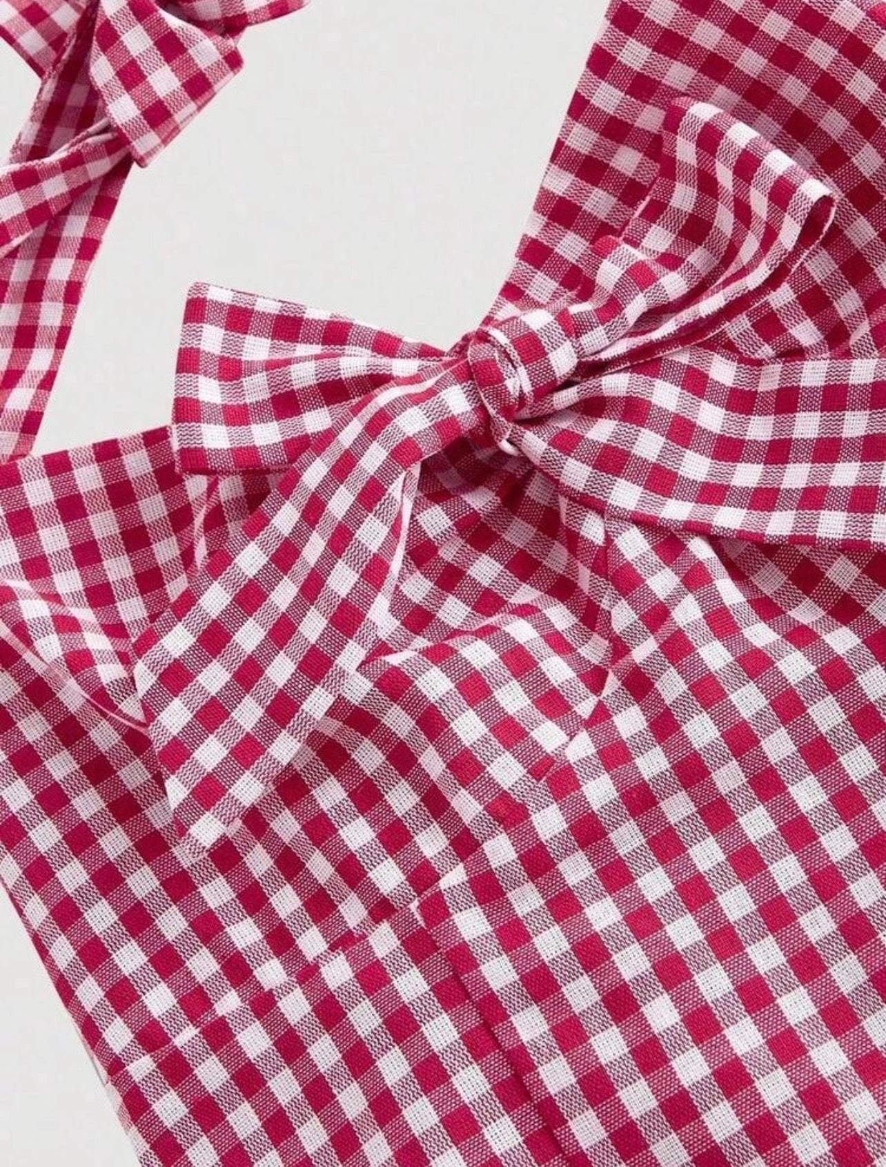 Enterito Short Gingham – Romper Halter Retro Pin-Up
