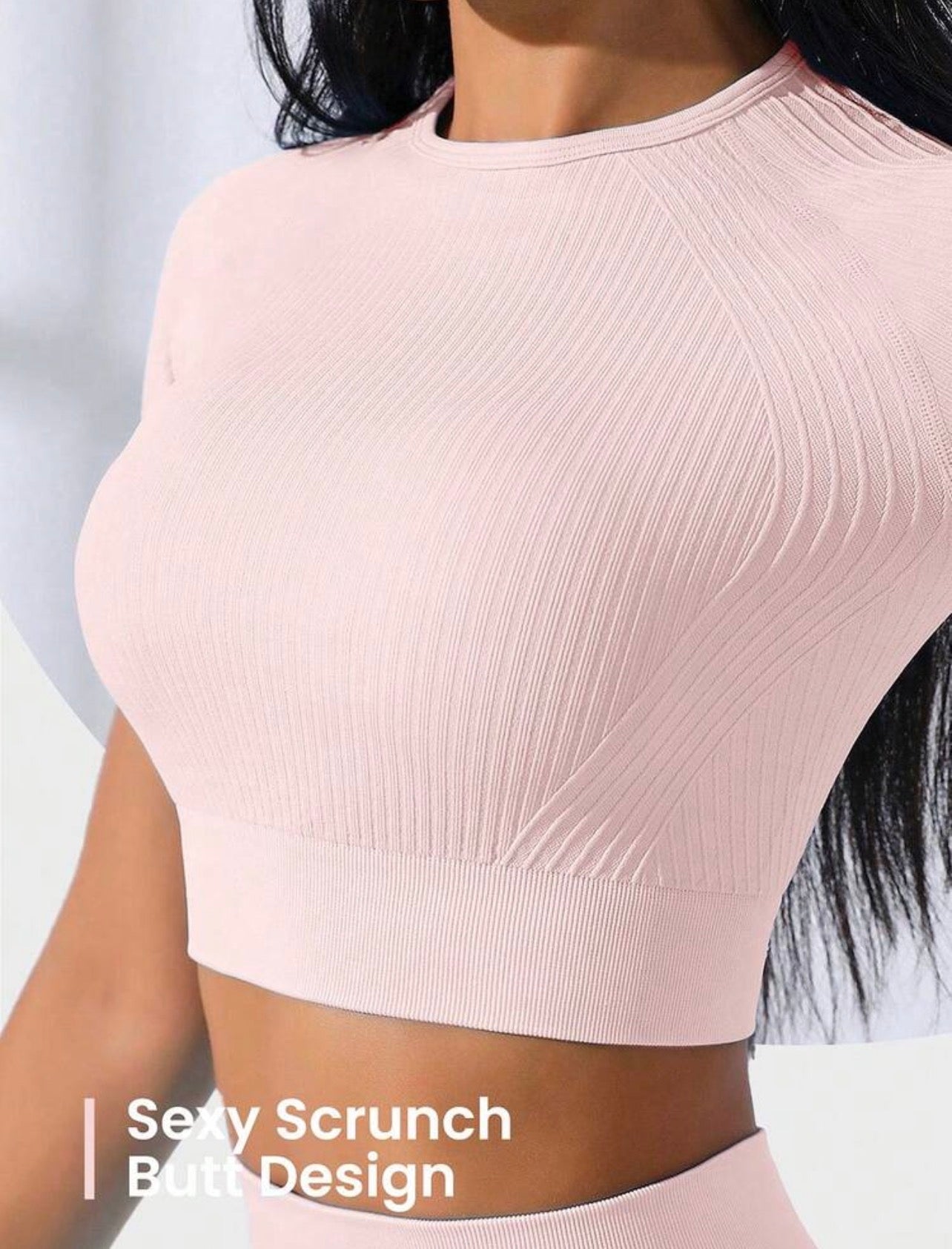 Conjunto Deportivo de Dos Piezas Seamless Premium – Efecto Push-Up y Secado Rápido