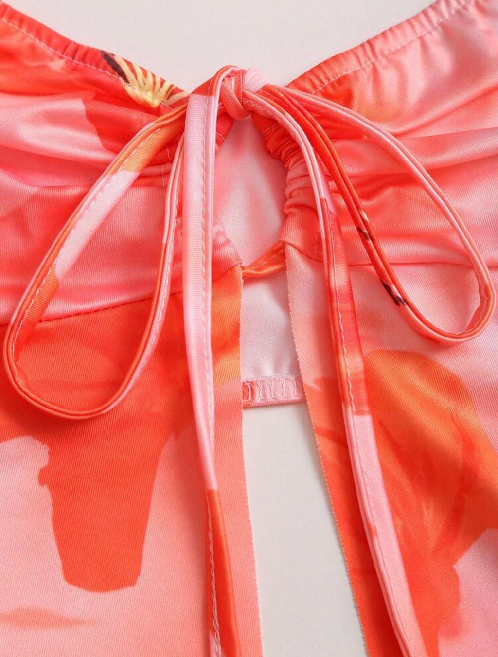 Conjunto de Falda y Top Pañuelo Floral - Hibisco Rosa