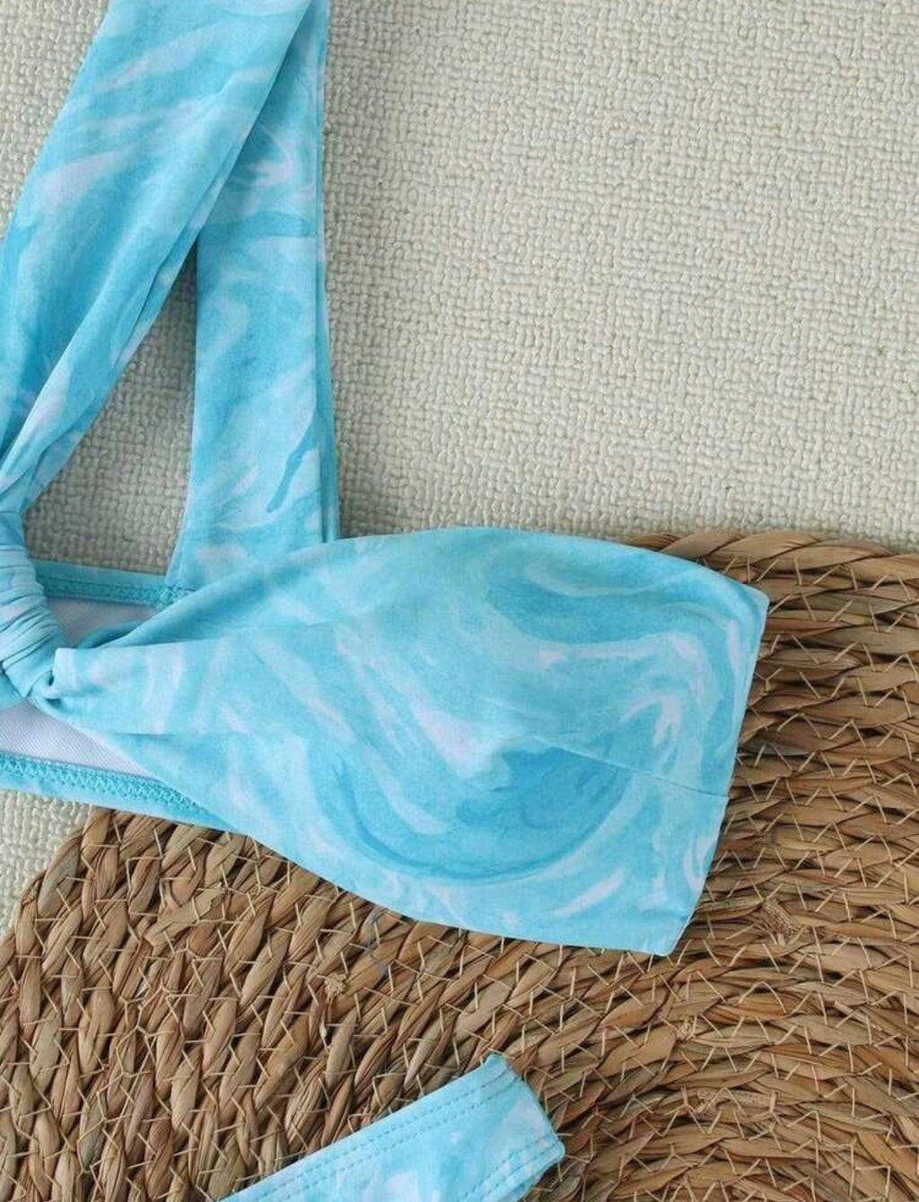 Set Playero Bahamas de 3 Piezas – Azul Tie-Dye