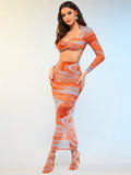 Set "Enigma Abstracto" - Conjunto de Falda y Top