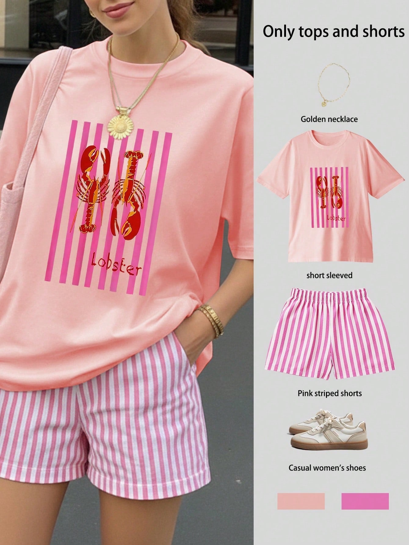 Conjunto de Camiseta y Short - Lobster Vibes