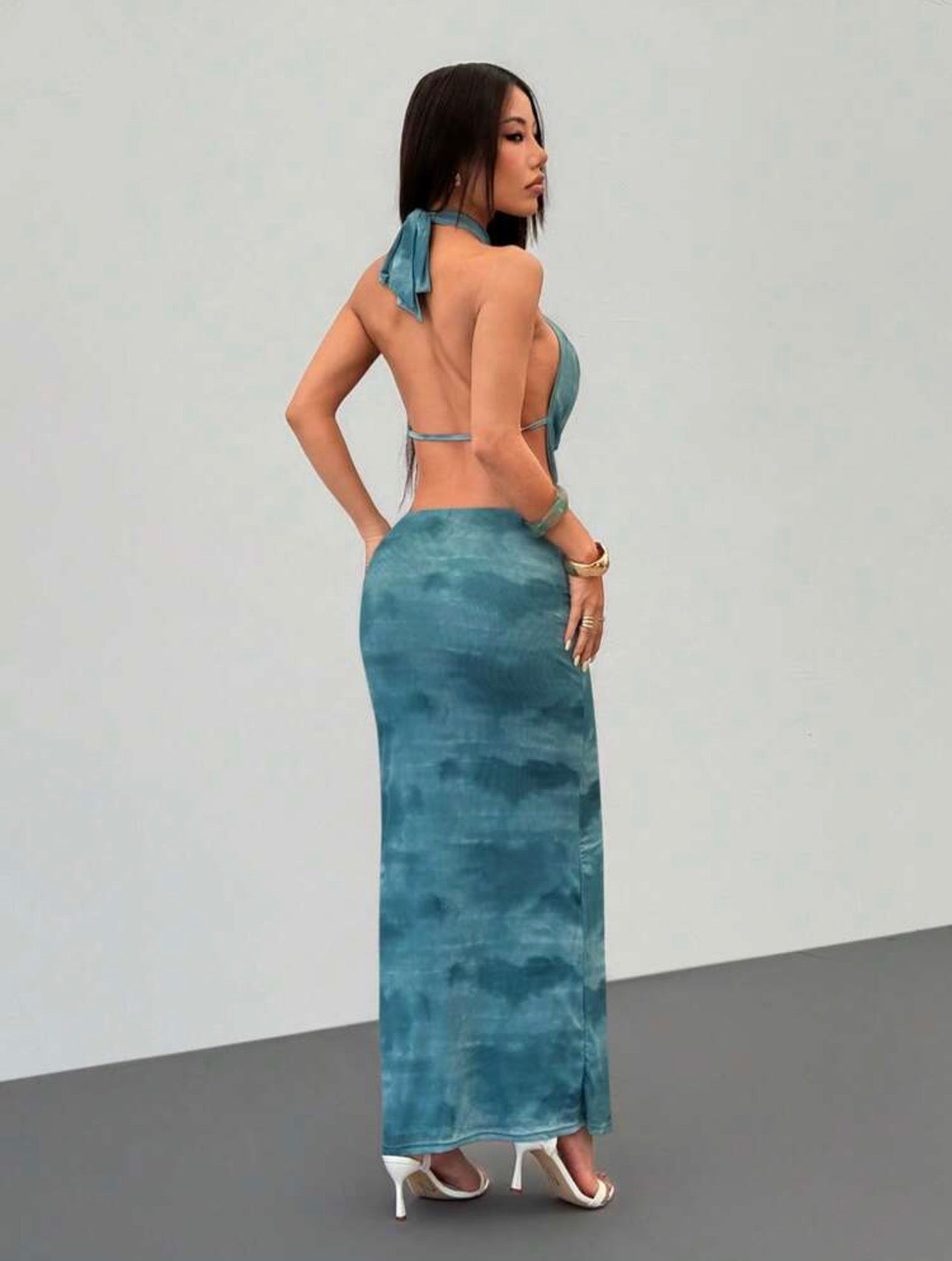 Conjunto Dos Piezas Halter y Falda Maxi "Oasis"