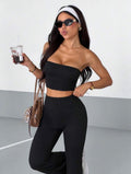 Conjunto Dos Piezas Stratus – Top Strapless y Pantalón Flare