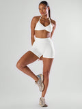 Conjunto Sculpt Halter – White Pearl