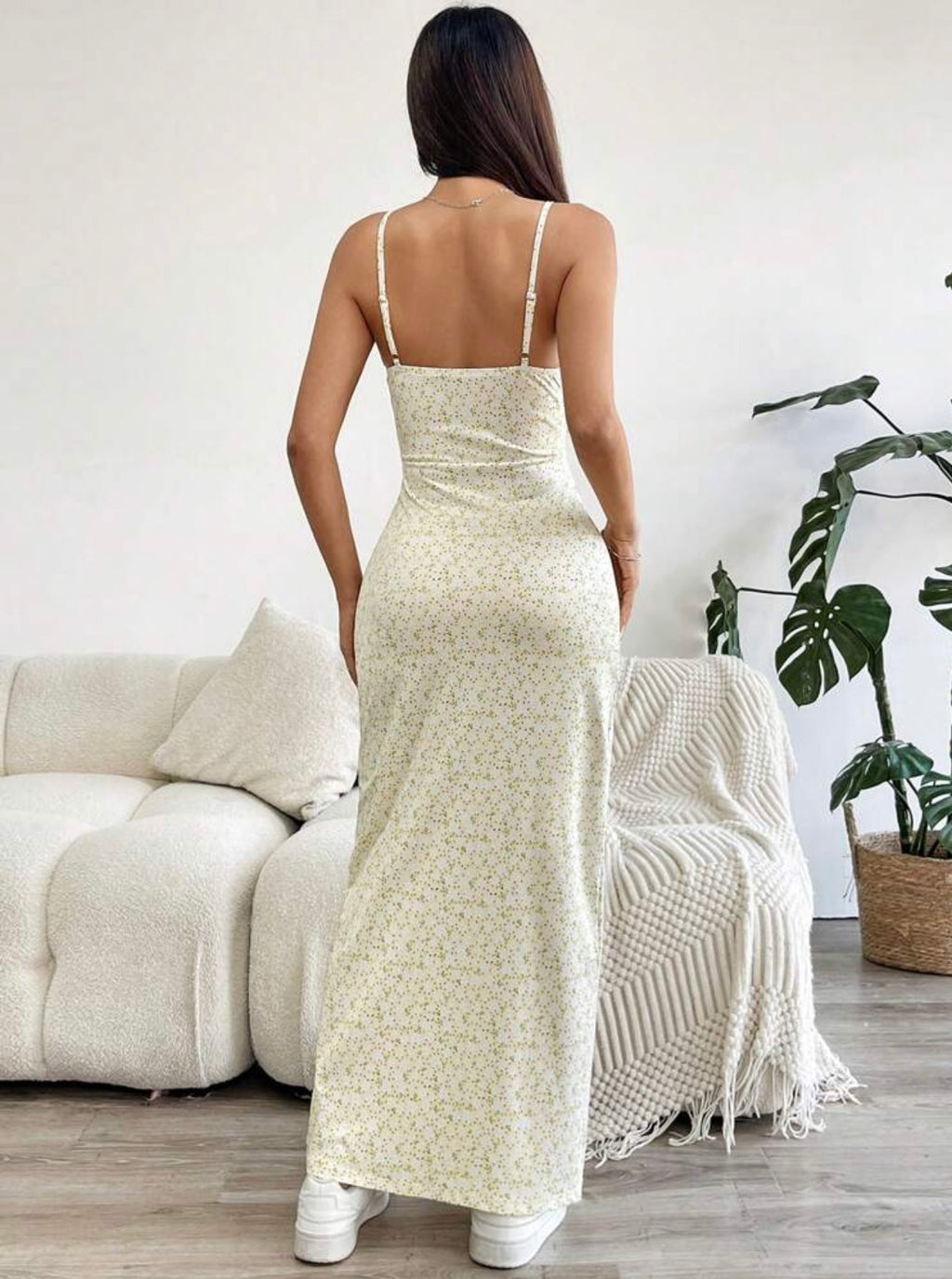 Vestido Maxi "Venice Sun" – Estampado Floral con Abertura Frontal